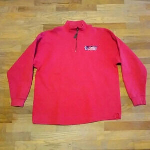 Vintage 90s St Louis Blues Cardinals 1/4 Zip Pullover Sweatshirt / Jacket